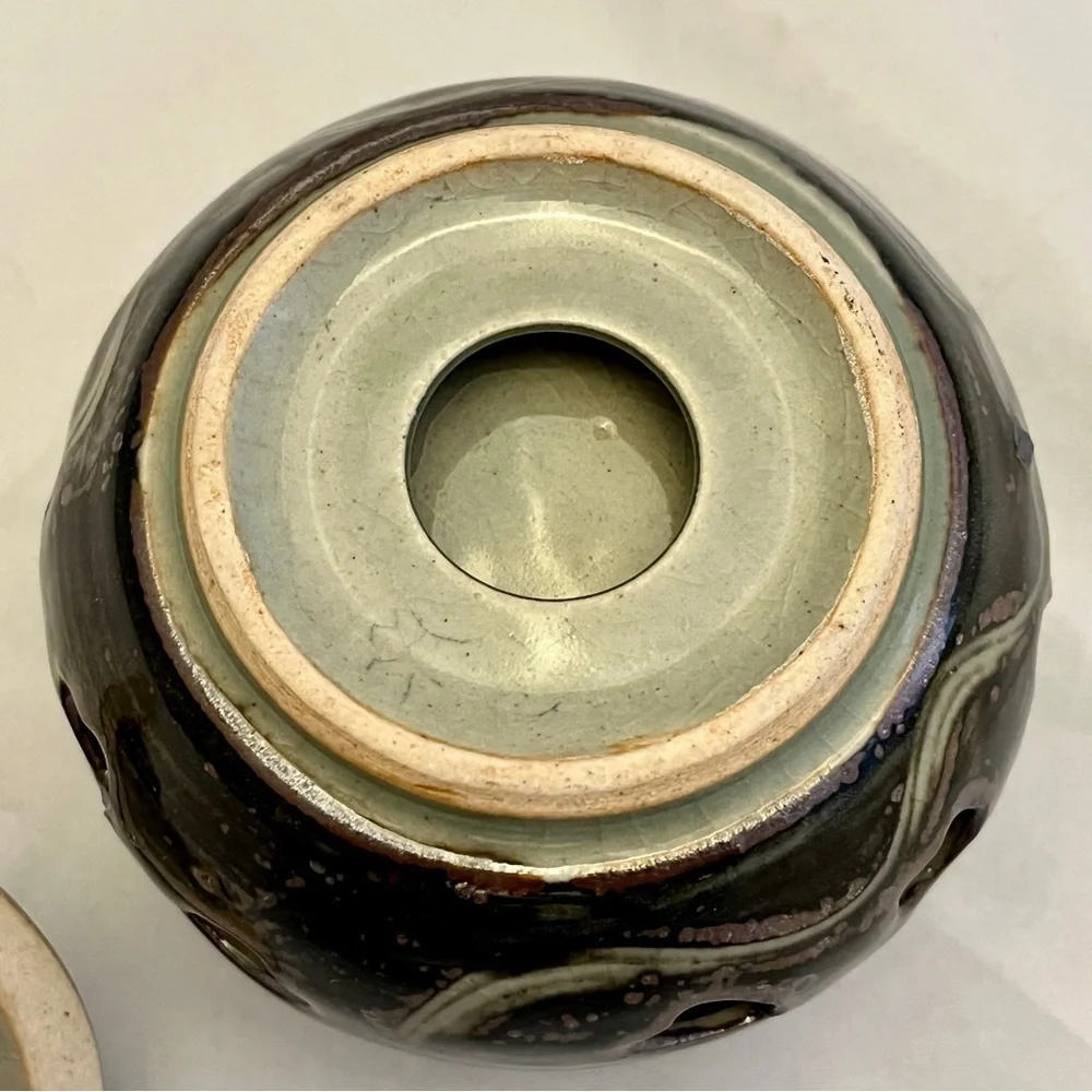 Otagiri Green and Gold Coffee & Tea Accessory